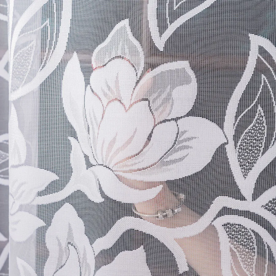 Firanka żakardowa ze wzorem po całości 023338