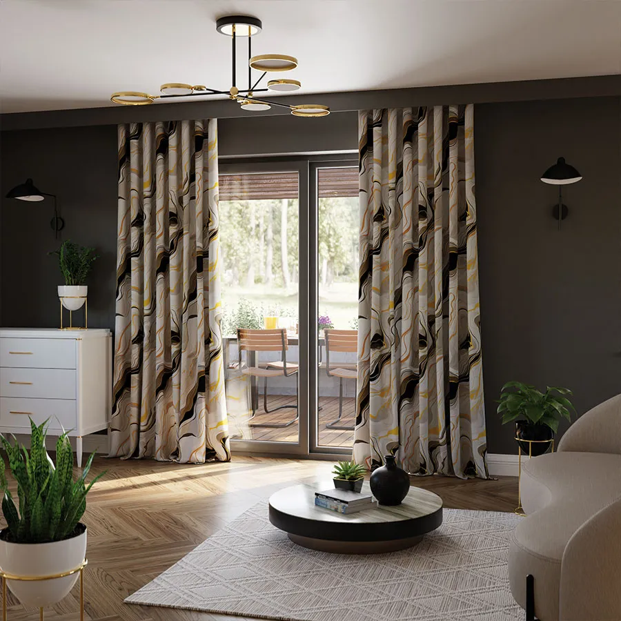 Tkanina dekoracyjna blackout STONE