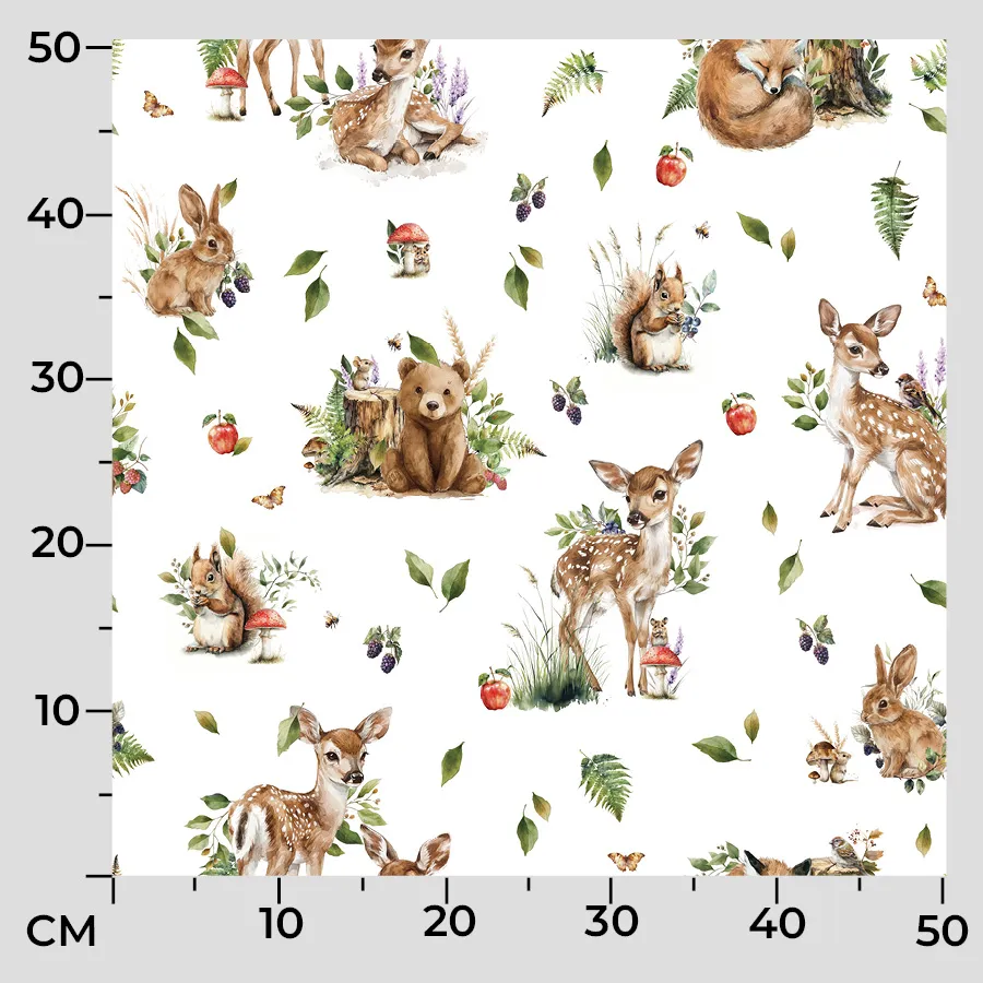 Tkanina dekoracyjna BAJKOWY LAS