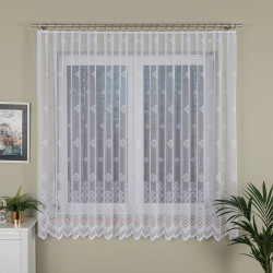 Firanka żakardowa ze wzorem po całości 044255