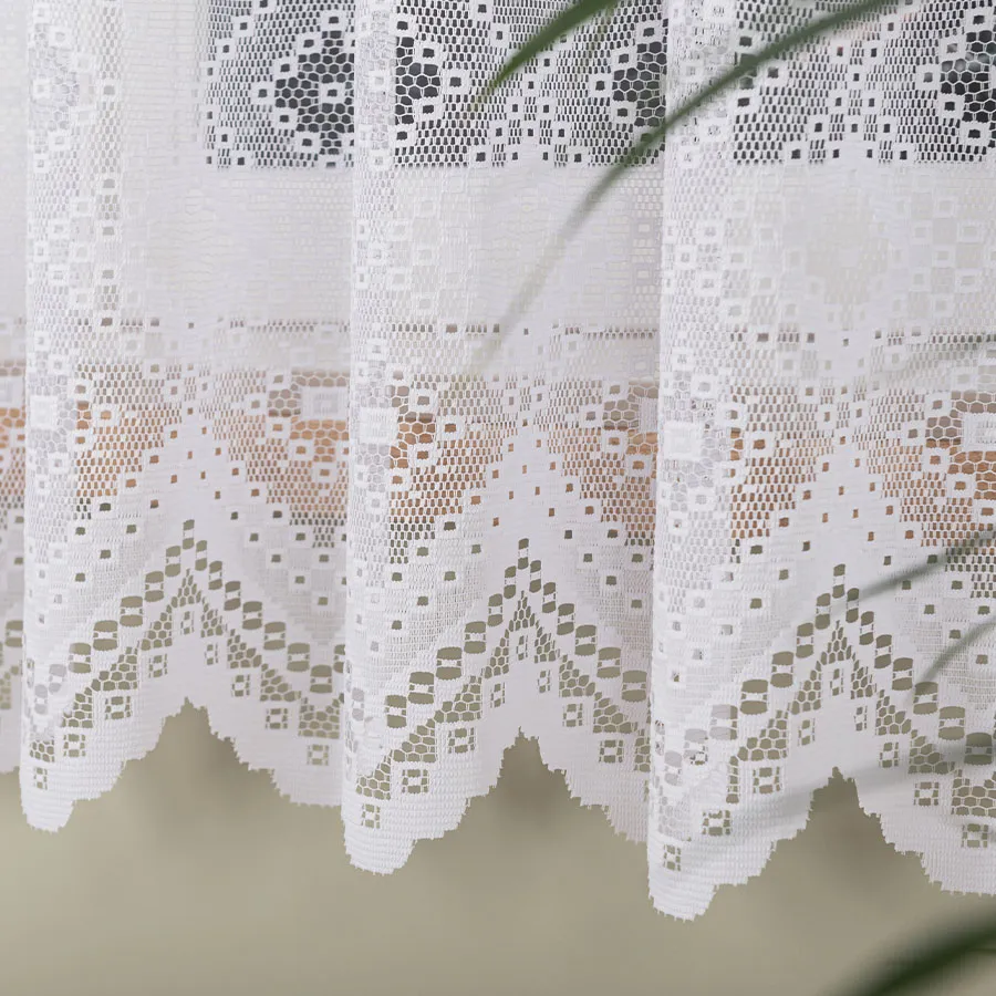 Firanka żakardowa ze wzorem po całości 044255