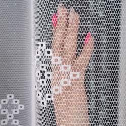 Firanka żakardowa ze wzorem po całości 044255