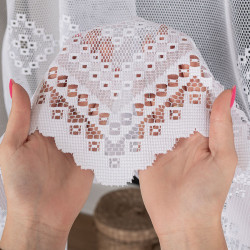 Firanka żakardowa ze wzorem po całości 044255