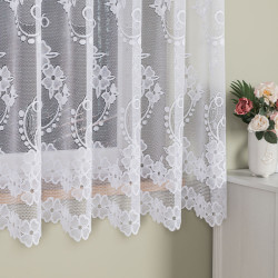 Firanka żakardowa ze wzorem po całości 044267 Firanka żakardowa ze wzorem po całości 044267