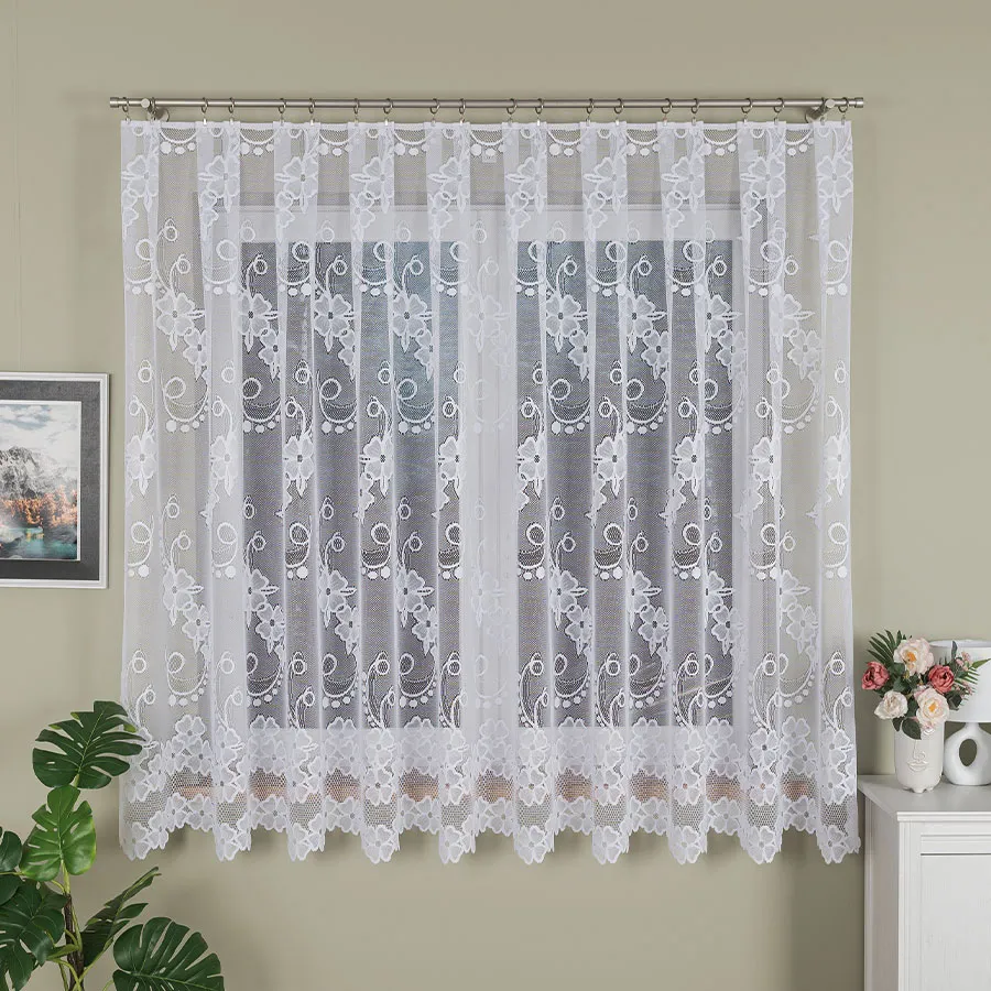 Firanka żakardowa ze wzorem po całości 044267