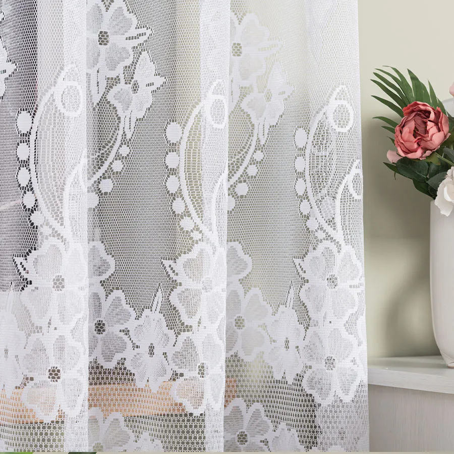 Firanka żakardowa ze wzorem po całości 044267