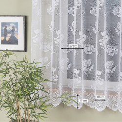Firanka żakardowa ze wzorem po całości 044267 Firanka żakardowa ze wzorem po całości 044267