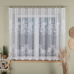 Firanka żakardowa ze wzorem po całości 054363 Firanka żakardowa ze wzorem po całości 054363