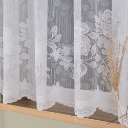 Firanka żakardowa ze wzorem po całości 054363 Firanka żakardowa ze wzorem po całości 054363