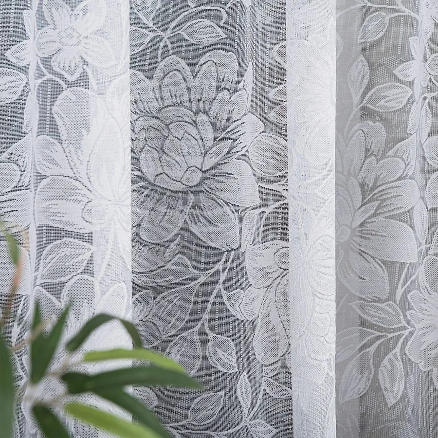 Firanka żakardowa ze wzorem po całości 054363