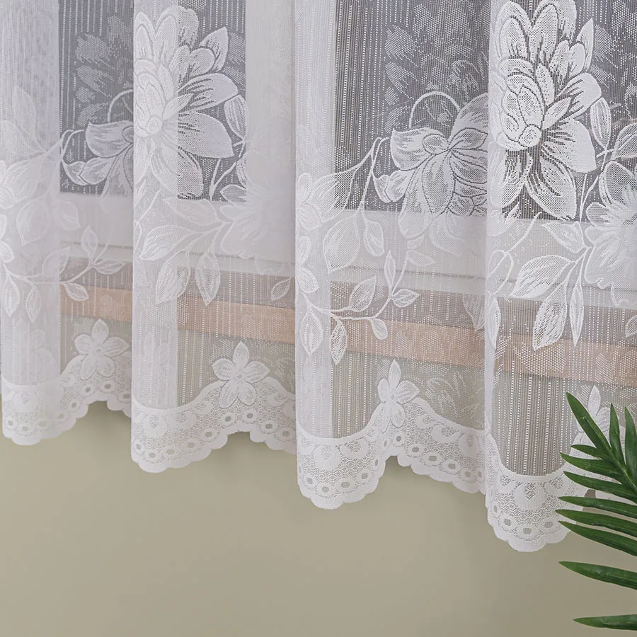 Firanka żakardowa ze wzorem po całości 054363