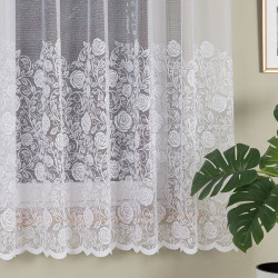 Firanka żakardowa ze wzorem na samym dole 107240 Firanka żakardowa ze wzorem na samym dole 107240