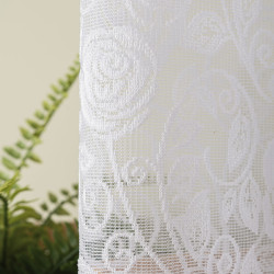 Firanka żakardowa ze wzorem na samym dole 107240 Firanka żakardowa ze wzorem na samym dole 107240