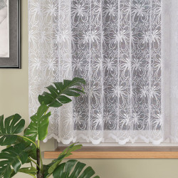 Firanka żakardowa ze wzorem po całości 107269 Firanka żakardowa ze wzorem po całości 107269
