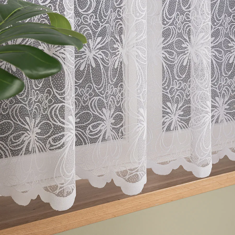 Firanka żakardowa ze wzorem po całości 107269