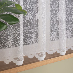 Firanka żakardowa ze wzorem po całości 107269 Firanka żakardowa ze wzorem po całości 107269