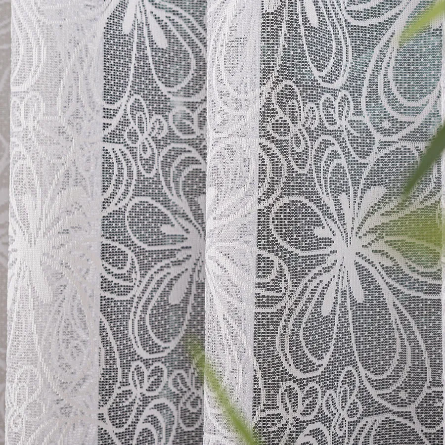 Firanka żakardowa ze wzorem po całości 107269