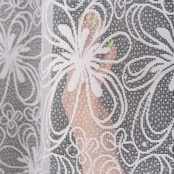 Firanka żakardowa ze wzorem po całości 107269 Firanka żakardowa ze wzorem po całości 107269