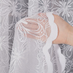 Firanka żakardowa ze wzorem po całości 107269 Firanka żakardowa ze wzorem po całości 107269