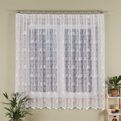Firanka żakardowa ze wzorem po całości 107269 Firanka żakardowa ze wzorem po całości 107269