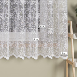 Firanka żakardowa ze wzorem po całości 107269 Firanka żakardowa ze wzorem po całości 107269