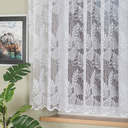 Firanka żakardowa ze wzorem po całości 107229 Firanka żakardowa ze wzorem po całości 107229