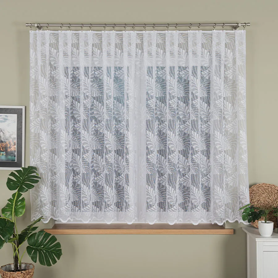 Firanka żakardowa ze wzorem po całości 107229