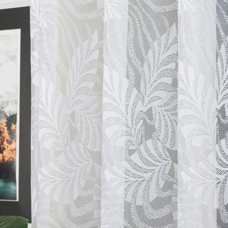 Firanka żakardowa ze wzorem po całości 107229