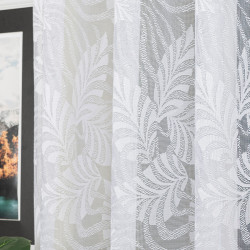 Firanka żakardowa ze wzorem po całości 107229 Firanka żakardowa ze wzorem po całości 107229