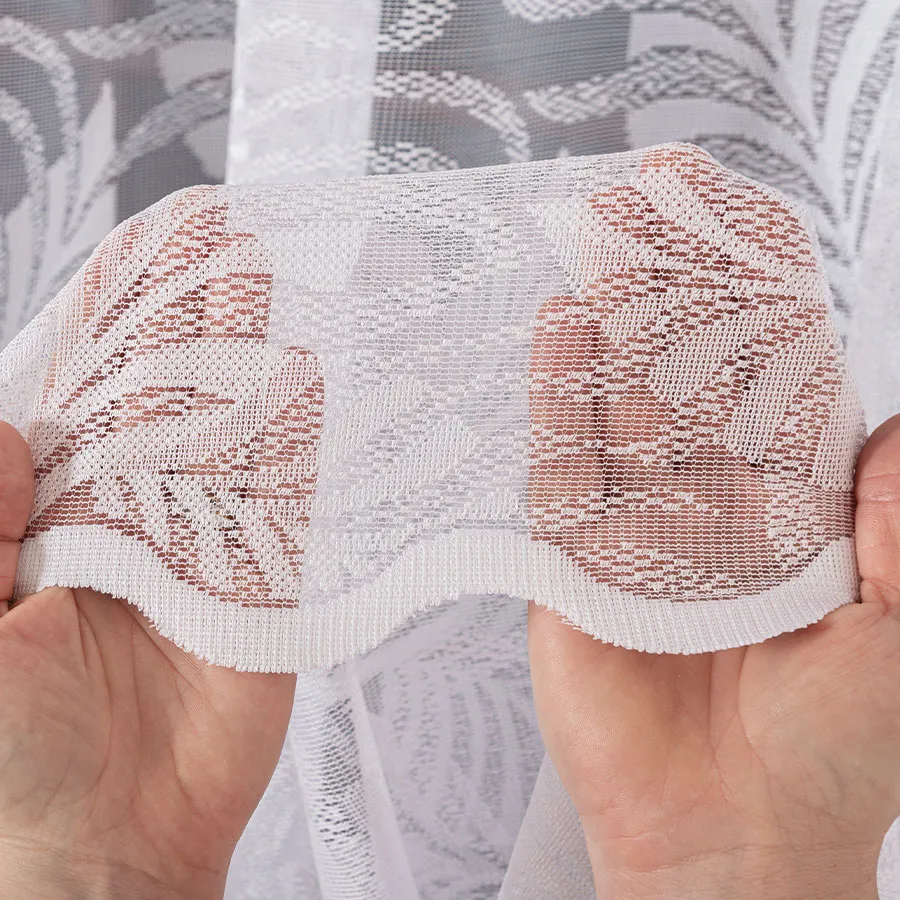 Firanka żakardowa ze wzorem po całości 107229