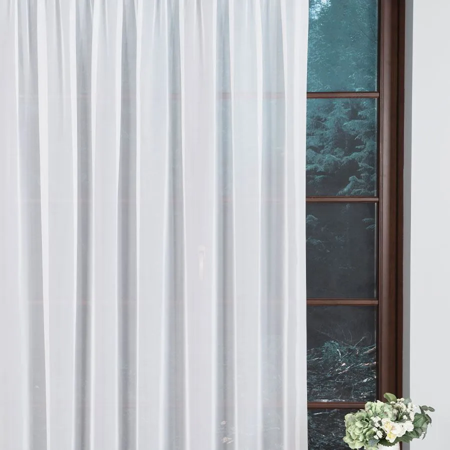 Firanka gotowa z taśmą marszczącą WOAL