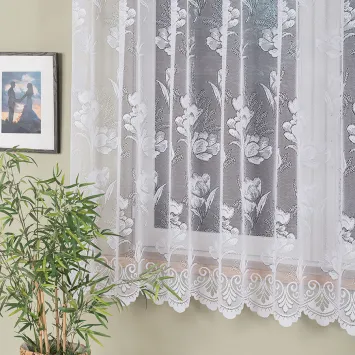 Firanka żakardowa ze wzorem po całości 044259