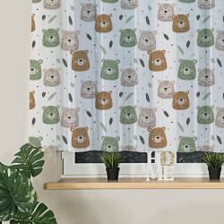 Firanka woalowa z ołowianką MIŁE MISIE