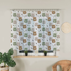 Firanka woalowa z ołowianką MIŁE MISIE