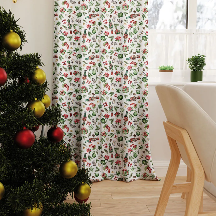 Tkanina dekoracyjna wodoodporna DZIADKI DO ORZECHÓW MIX