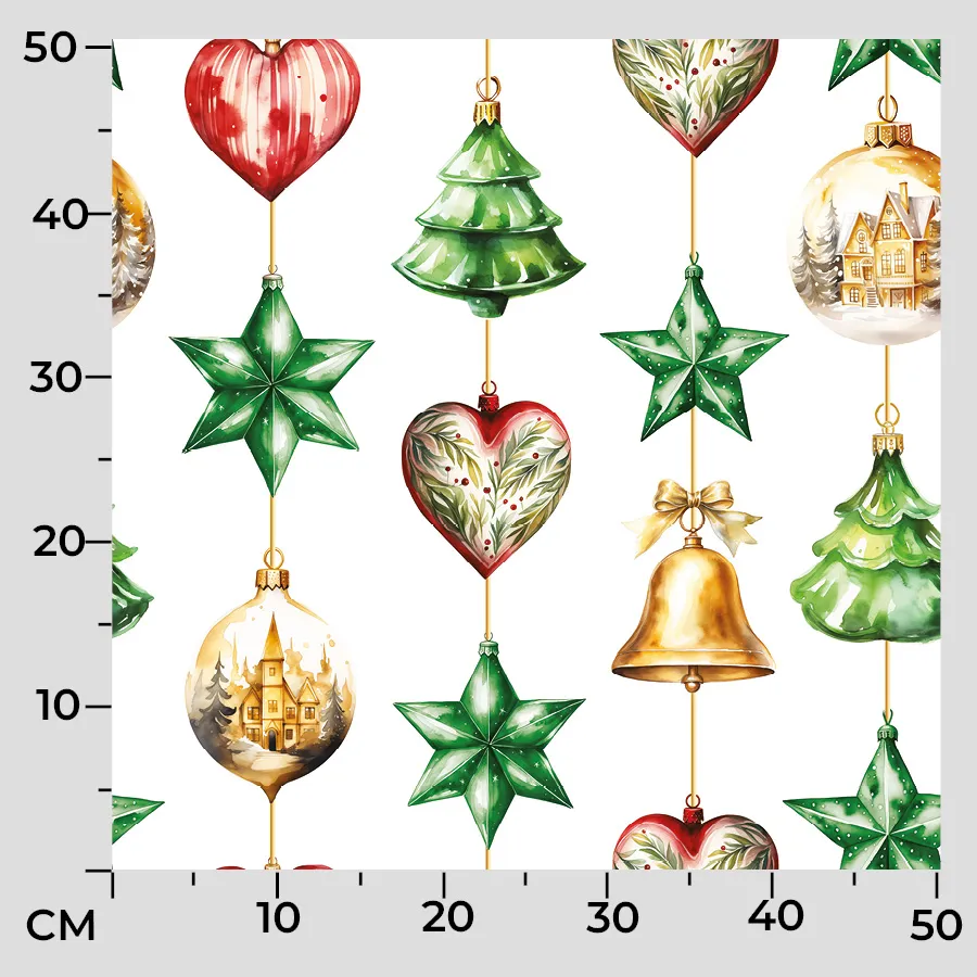 Tkanina dekoracyjna wodoodporna WISZĄCE BOMBKI