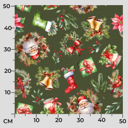 Tkanina dekoracyjna wodoodporna ŚWIĄTECZNY MIX