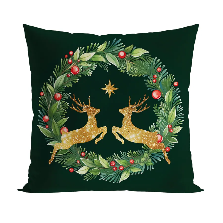 Poduszka z wypełnieniem silikonowym ZŁOTE JELONKI