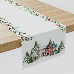 Bieżnik wodoodporny ZIMOWE MIASTECZKO