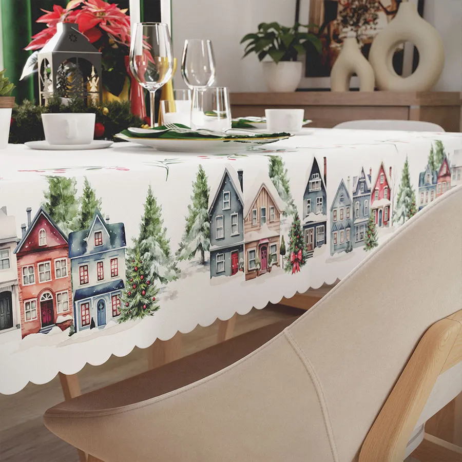 Bieżnik wodoodporny ZIMOWE MIASTECZKO