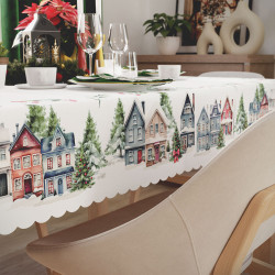 Bieżnik wodoodporny ZIMOWE MIASTECZKO