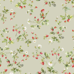 Tkanina dekoracyjna wodoodporna POZIOMKI Tkanina dekoracyjna wodoodporna POZIOMKI