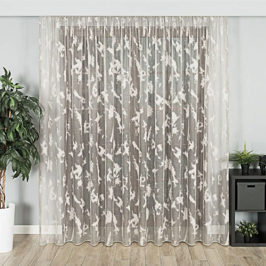 Firanka żakardowa z ołowianką 022601