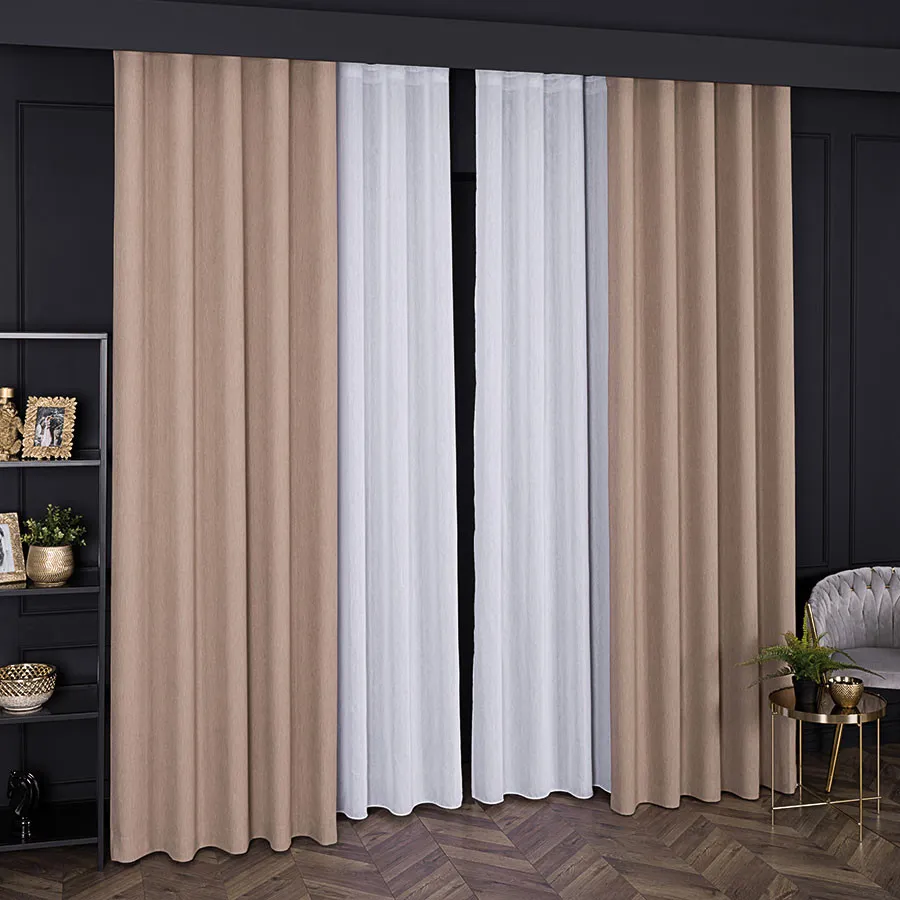 Firanka gładka z ołowianką 001072