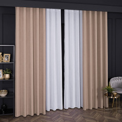 Firanka gładka z ołowianką 001072