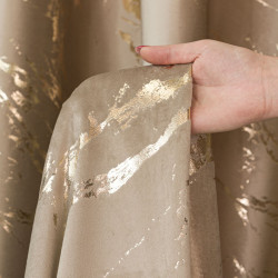 Tkanina dekoracyjna ze złotym nadrukiem MARMA VELVI Tkanina dekoracyjna ze złotym nadrukiem MARMA VELVI