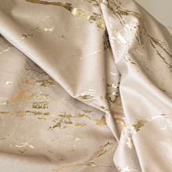 Tkanina dekoracyjna ze złotym nadrukiem MARMA VELVI Tkanina dekoracyjna ze złotym nadrukiem MARMA VELVI