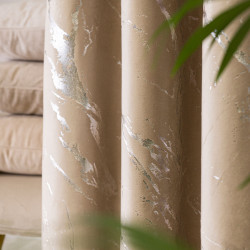 Tkanina dekoracyjna ze srebrnym nadrukiem MARMA VELVI Tkanina dekoracyjna ze srebrnym nadrukiem MARMA VELVI