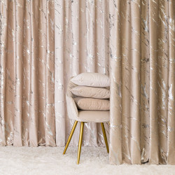 Tkanina dekoracyjna ze srebrnym nadrukiem MARMA VELVI Tkanina dekoracyjna ze srebrnym nadrukiem MARMA VELVI