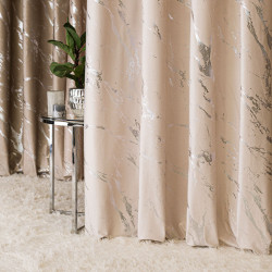 Tkanina dekoracyjna ze srebrnym nadrukiem MARMA VELVI